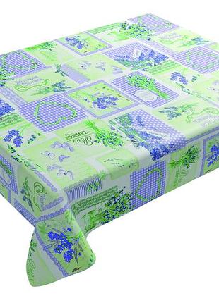 Wk-30007 скатерть из пвх "лавандовый букет" 120х150см, werk