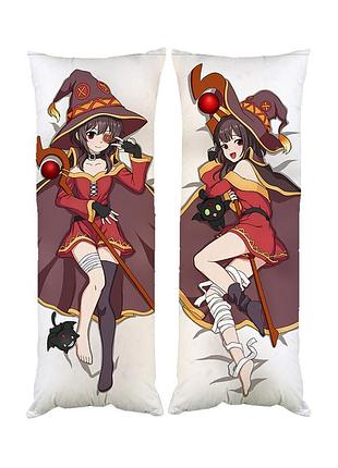 Дакімакура подушка мегумін аніме цей прекрасний світ двостороння 40х100 см (dk0247)