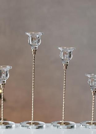 Набір з 4 свічників вечірня мелодія 28 см 19285-002