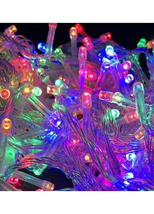 -код 2025 прозрачный провод гирлянда light belt 300led микс and 107-10