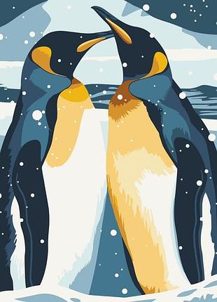 Картина по номерам "пингвины" 11590-ac 40х50 см