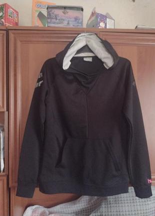 Худи черное женское.