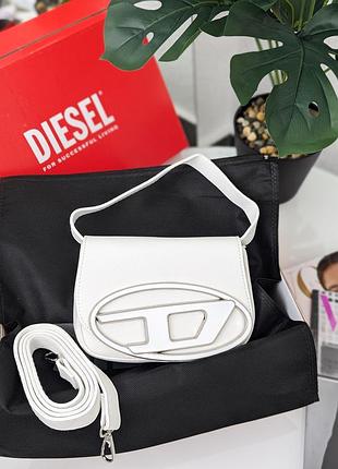 Сумка женская dieel белый мини дизель yousf