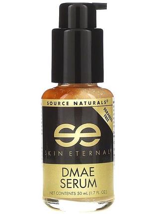 Сыворотка dmae, skin eternal serum, source naturals, 50 мл.