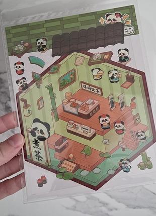 Зелена кімната diy 3d landscape stickers room