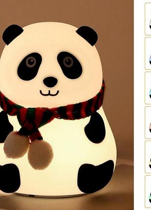 Силиконовый детский ночник "панда" el-2013 7 цветов