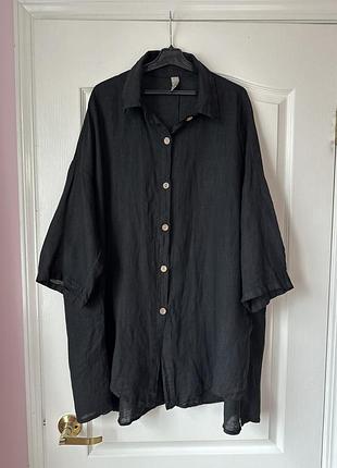 Подовжена лляна сорочка італія