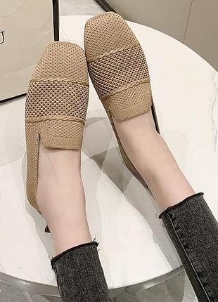 Новые текстильные женские туфельки 24 см, 37 г.