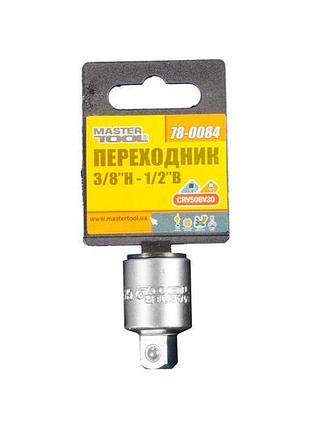 Переходник mastertool 3/8" 1/2" (78-0084) 2
