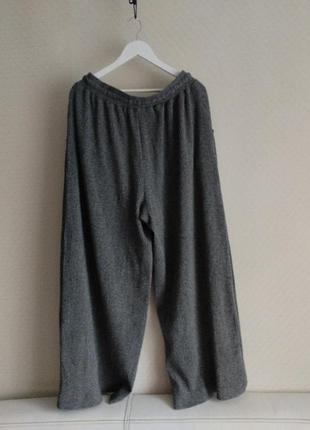 Брюки палаццо батал в рубчик