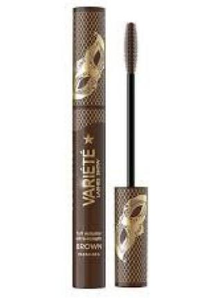 Туш для вій eveline variete lashes show: збільшуюча об`єм, розділяюча коричнева 10 мл
