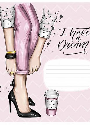 Зошит 18 аркушів лінія школярик глітер 018-3039l