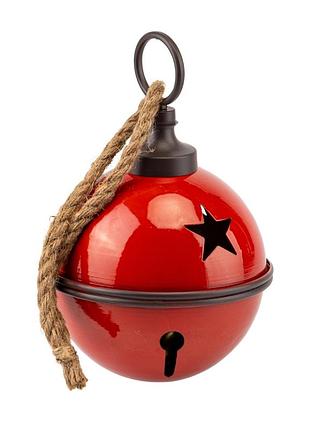 Колокольчик металлический 25х16 см 16033-008 красный