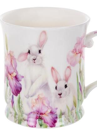 Чашка lefard кролики в ирисах 400 мл 924-802 фафор