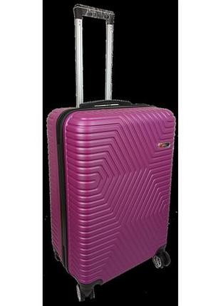 Средний чемодан из абс пластика 70l gd polo темно-розовый