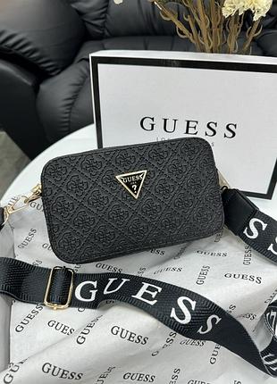 Сумка женская черный стеганый ge гесс кросс-боди yousf