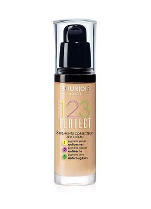 Bourjois крем тональный для лица матирующий 1,2,3 perfect spf 10 56 spf 10 темно-бежевый 30ml