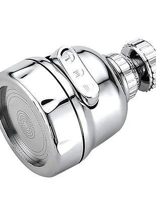 Поворотная насадка на кран аэратор 3 режима, диффузор для экономии воды и фильтрации