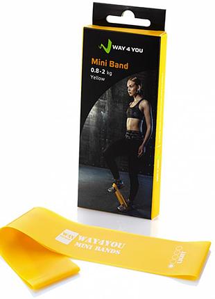 Эспандер для ног mini bands желтый (56421003), way4you