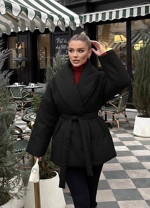 Теплый зимний пуховик куртка