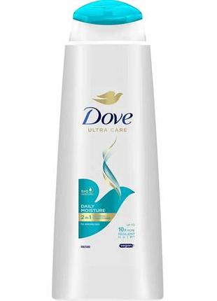 Шампунь для волос dove 2в1 увлажнение 400 мл