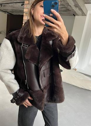 Шикарна жіноча шуба -дублянка