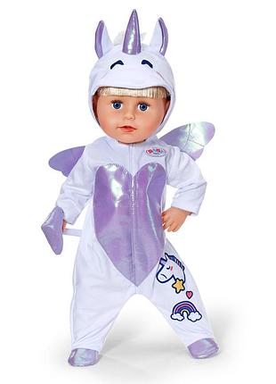 Одежда для куклы baby born - комбинезон единорога 3