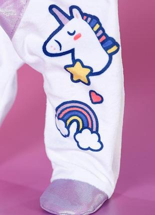Одежда для куклы baby born - комбинезон единорога 6