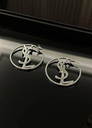 Сережки saint laurent