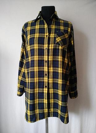 Тепла сорочка байка фланель 100% бавовна