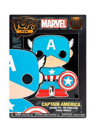 Пин funko pop серии «marvel» – капитан америка