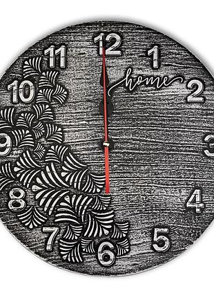 Настенные часы 30 см home серый винтаж хрг40005у тур-колекшн