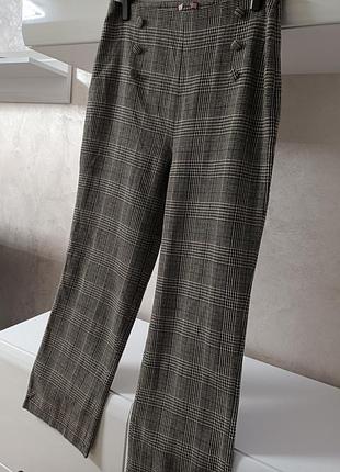 Картаті  брюки палаццо