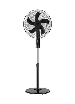 Вентилятор напольный sokany 3 режима скорости 5 лопастей черный sk-19057