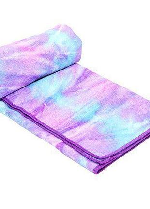 Йога полотенце (коврик) fi-8370 сиренево-голубой (56508035), fdso
