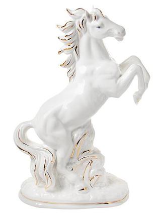 Статуэтка фарфоровая lefard конь скакун 30 см 1149-502