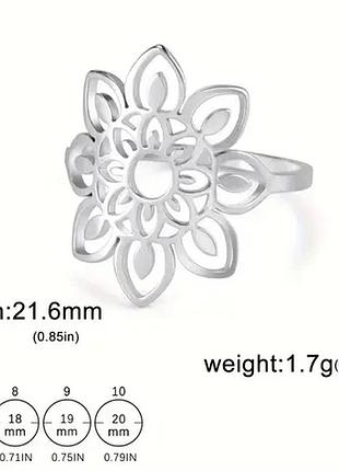 Оригінальна срібляста каблучка зі зміною розміру