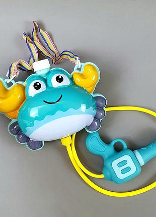 Водний пістолет з балоном краб tk-52013 “tk group”, помповий механізм, лямки регульованої довжини, в пакеті