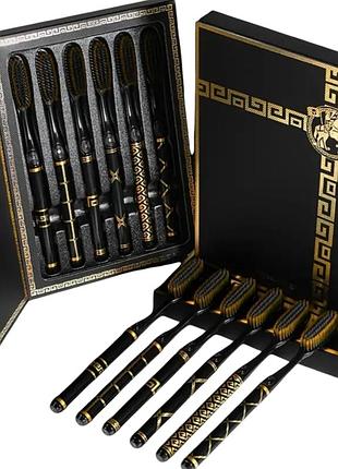 Зубная щетка мягкая щетина набор 6шт стильные зубные щетки