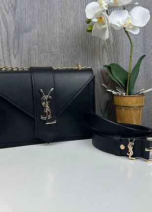 Женская мини сумочка клатч эко кожа + кожаный женский ремень подарочный комплект набор