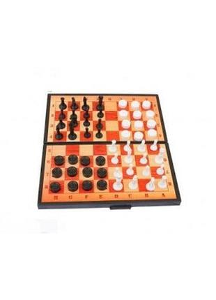 Шахматы 2 в 1 (шашки+шахматы) максимус