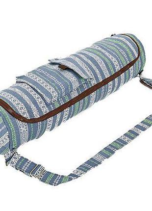Сумка для йога килимка fi-8362 сіро-синій (56429025), no branding