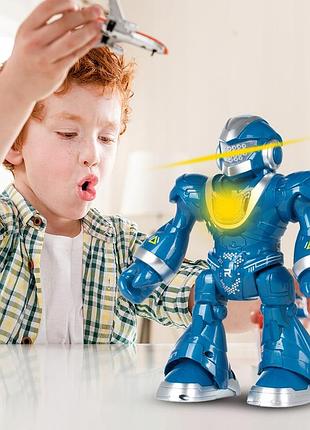 Интерактивный танцующий робот dancing robot на пульте управления blue