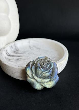 «троянда» з лабрадору натурального каменю натуральний камінь лабрадор фігурка квітка троянда лабрадор.індія