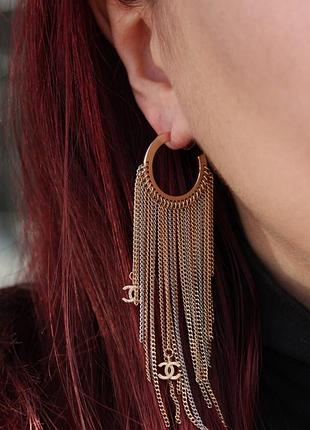 Серьги гвоздики с логотипом/посеребрение и позолота 24к