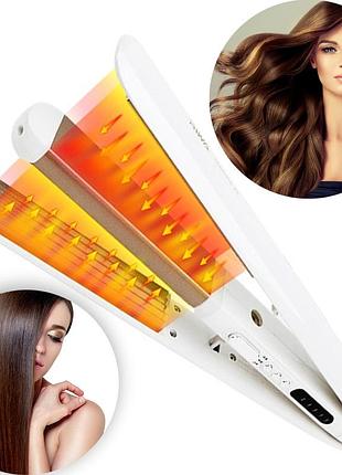 Профессиональный утюжок гофре для волос 2 в 1 gemei gm-402