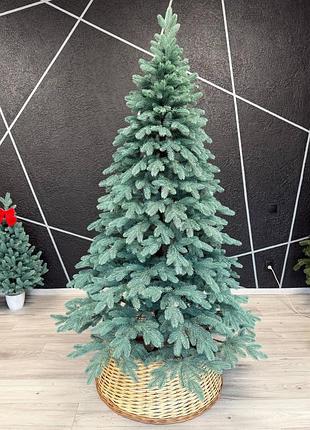 Новорічна ялинка лита штучна бельгійська ялина блакитна литі гілки 110 см, 150 см, 180 см, 220 см, 250 см 1.5