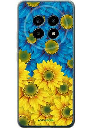 Чохол на realme 13 pro / 13 pro+ жовто-блакитні квіти "1048u-3789-7673"