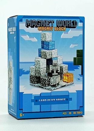 Магнитный конструктор star toys майнкрафт "magnet world" 38 деталей t9920-6