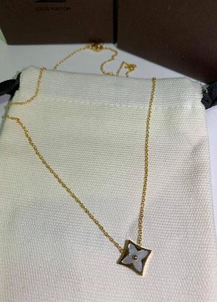 Брендова підвіска луї віттон/louis vuitton, позолота